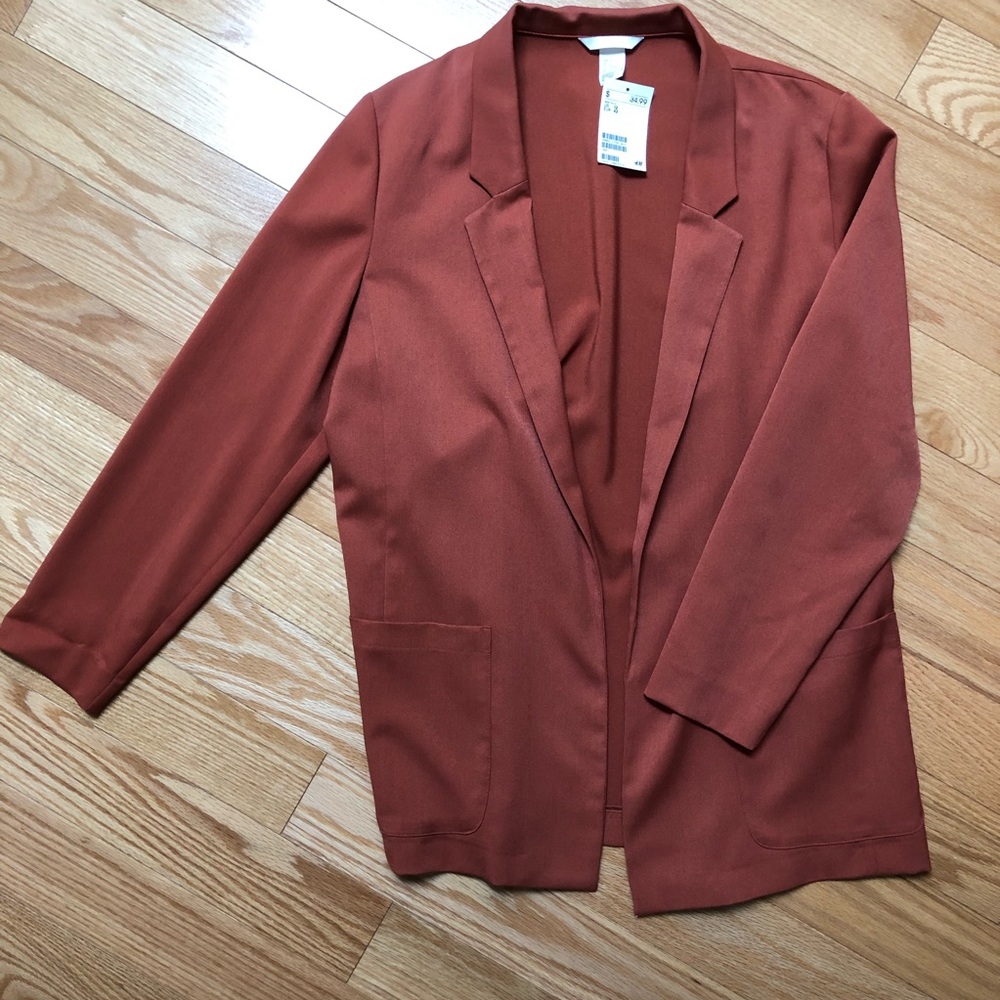 NWT H&M Ladies Blazer in Burnt Orange, Women’s size 12